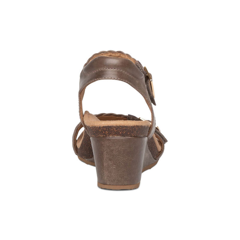 Grace Adjustable Woven Wedge #color_taupe