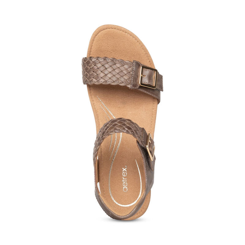 Grace Adjustable Woven Wedge #color_taupe