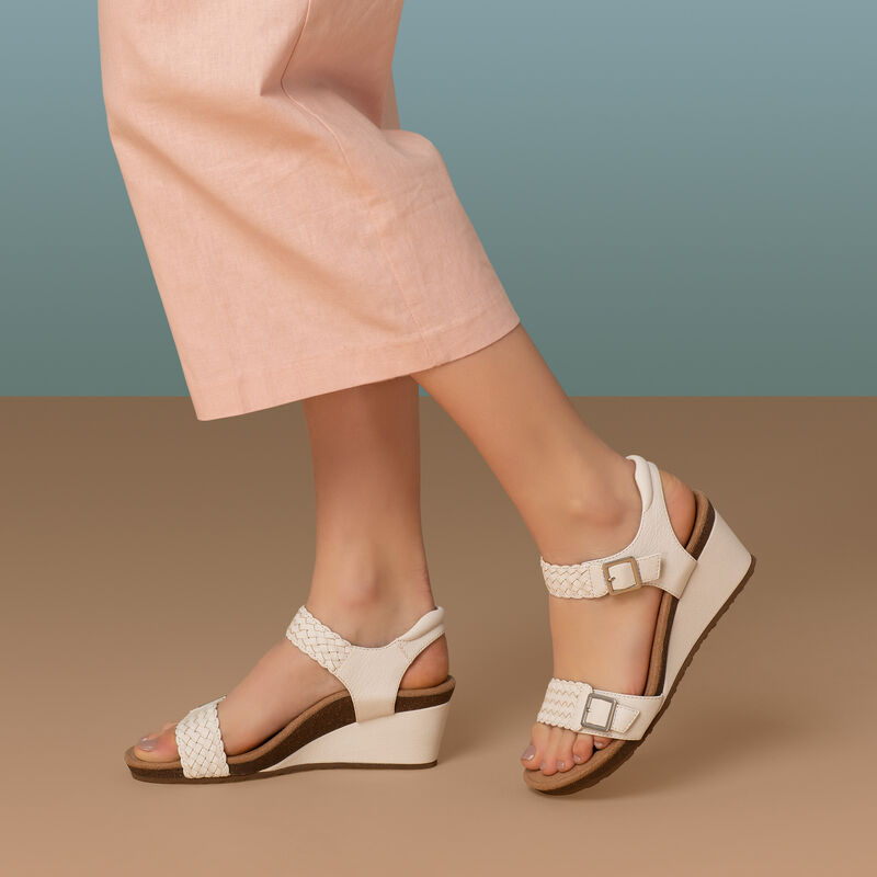 Grace Adjustable Woven Wedge #color_taupe