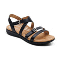 Hadley Adjustable Quarter Strap Sandal #color_black