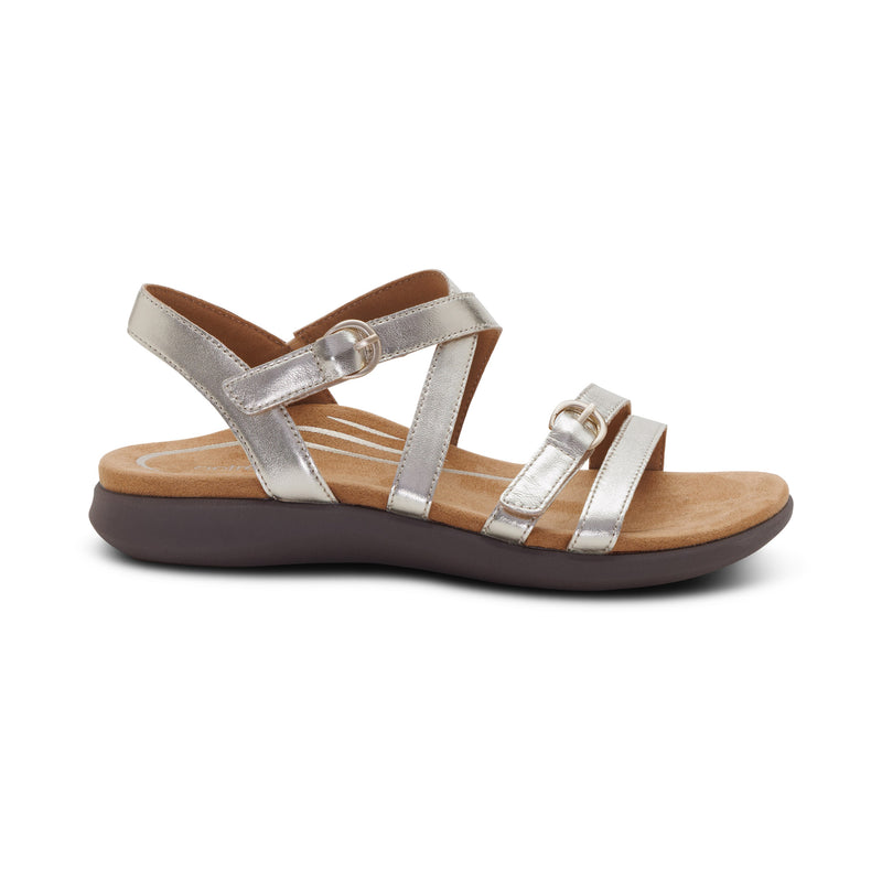 Hadley Adjustable Quarter Strap Sandal #color_champagne