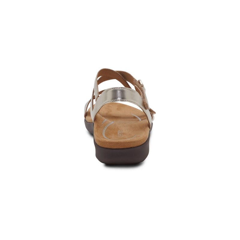 Hadley Adjustable Quarter Strap Sandal #color_champagne