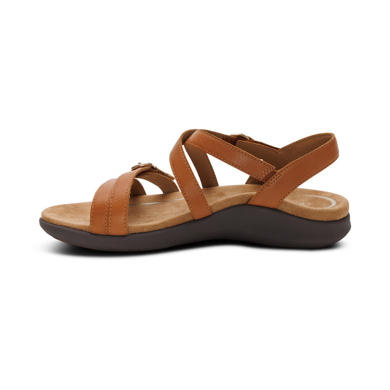 Hadley Adjustable Quarter Strap Sandal #color_ginger