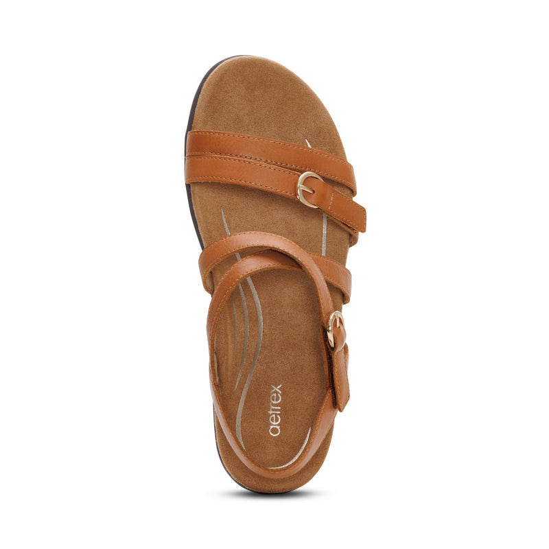 Hadley Adjustable Quarter Strap Sandal #color_ginger