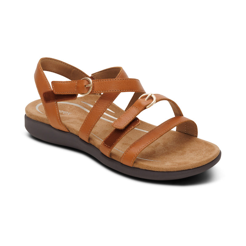 Hadley Adjustable Quarter Strap Sandal #color_ginger