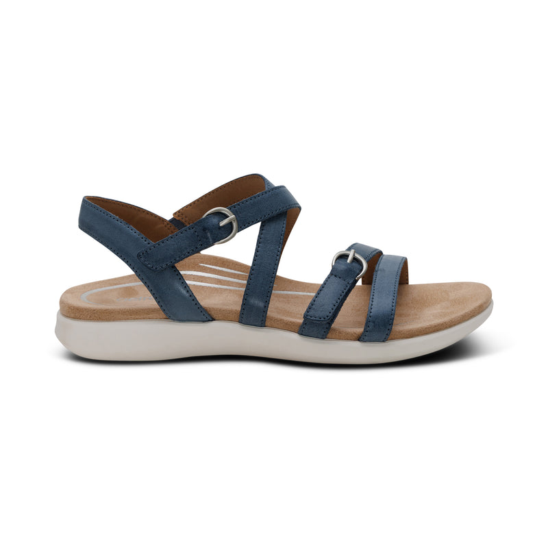 Hadley Adjustable Quarter Strap Sandal #color_hazy blue