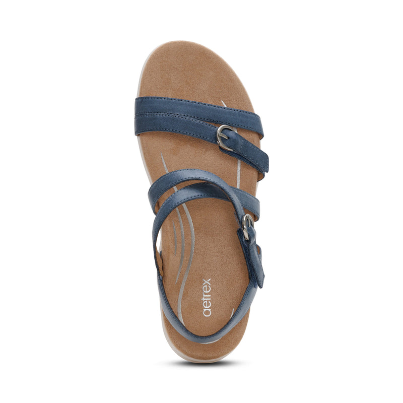 Hadley Adjustable Quarter Strap Sandal #color_hazy blue