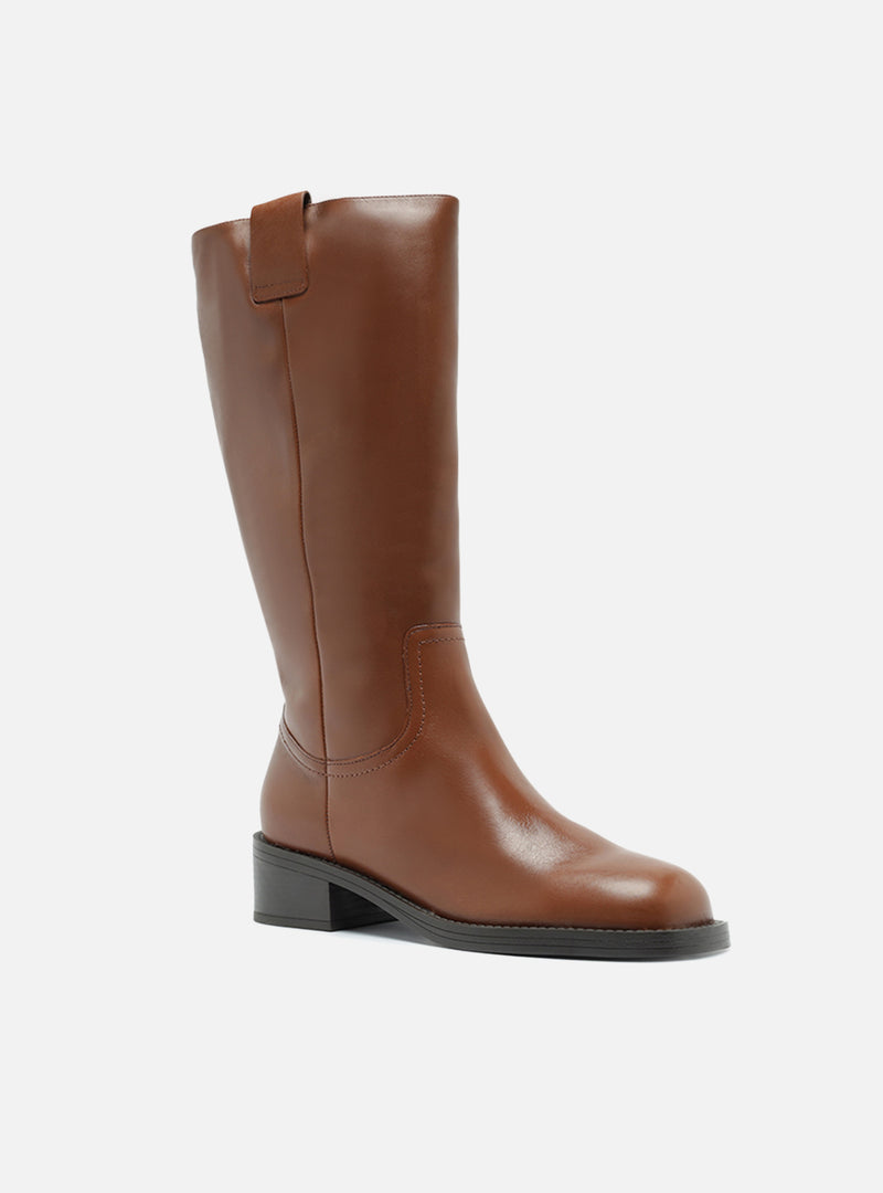 Hadley Low Block Leather Boot Boots F/25
