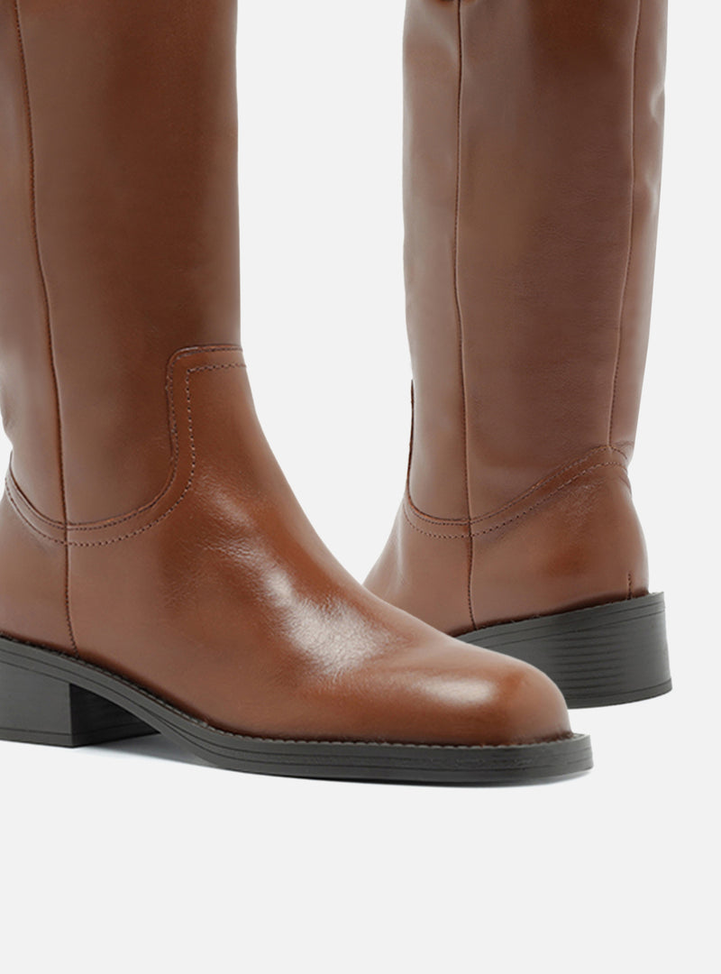 Hadley Low Block Leather Boot Boots F/25