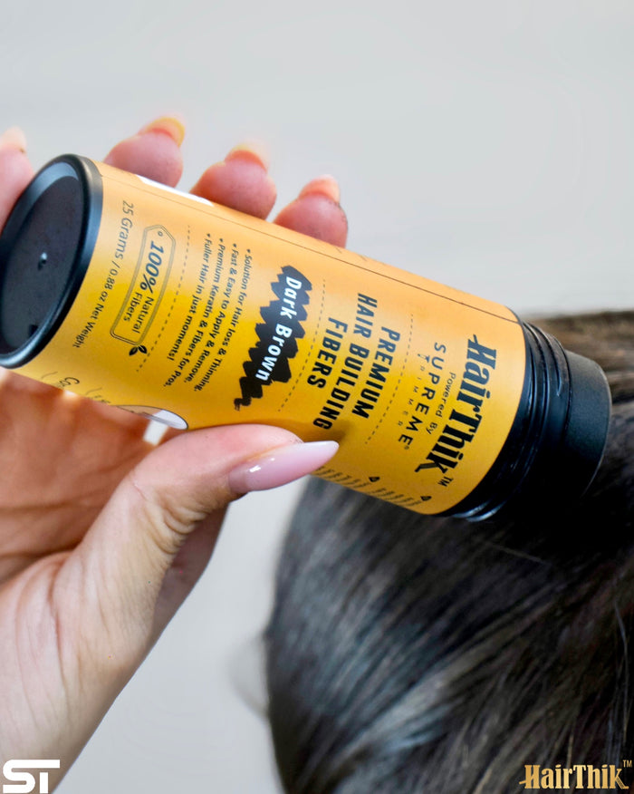 Supreme Trimmer HairThik 15g Hair Fibers Applied for Fuller Hairline and Thicker Hair Appearance
