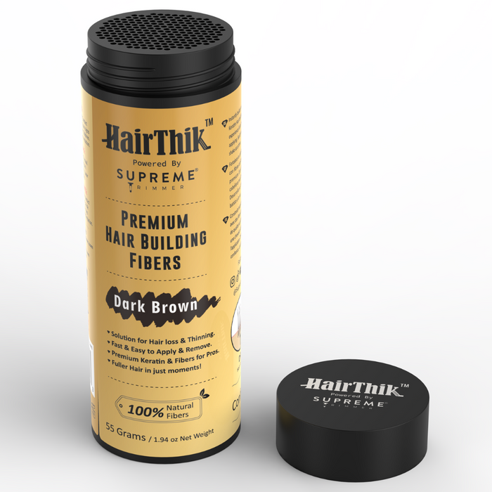 Supreme Trimmer HairThik 55g Hair Building Fibers with Easy Application Shaker Top