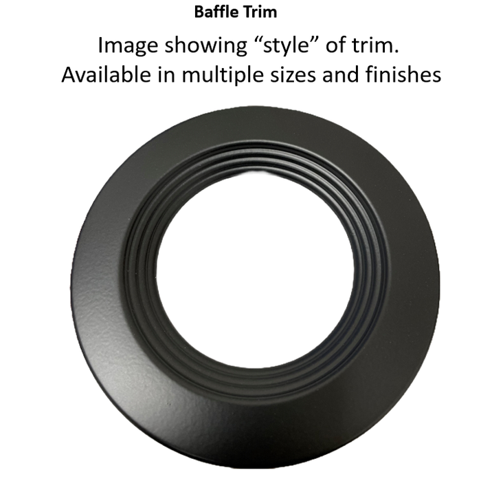 Halco - DFDLS8-RT-RD-BT-BK - Recessed Baffle Trim 8in Black for Slim Downlight product image