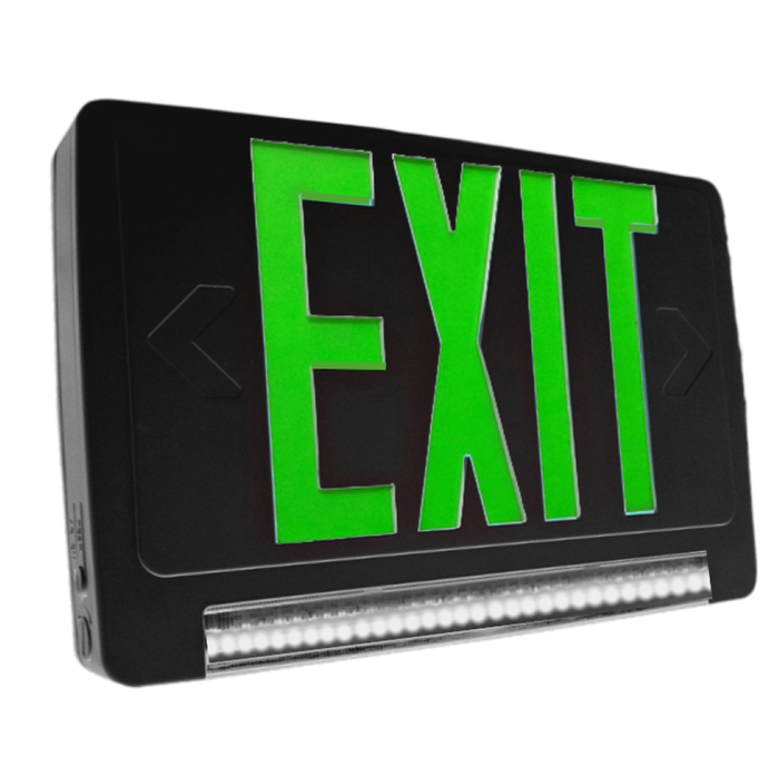 Halco - EMG-LBCU-G-BK-RC-SD - LightBar Exit EM Combo Green Legend White Housing Self-Diagnostics RC Self-Test product image