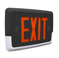Halco - EMG-LPCU-R-BK - Low Profile Exit & Emergency Combo Single Face Red Legend Black Housing product image