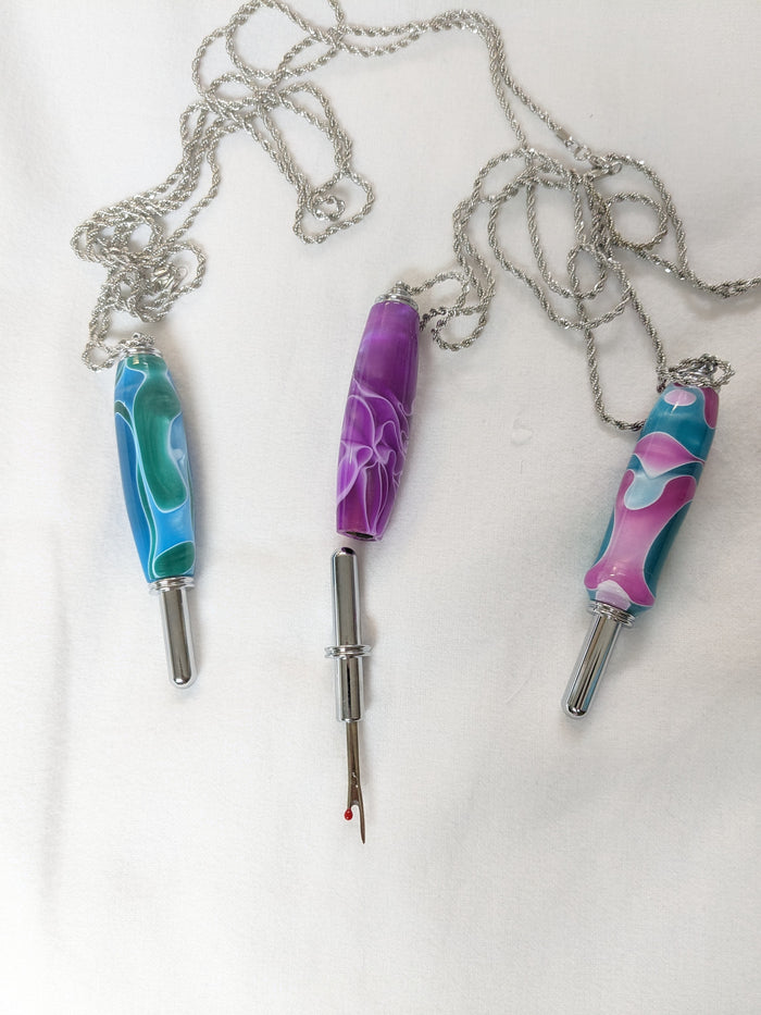 Hand Turned Seam Ripper Necklace