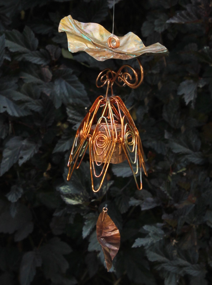 Hanging Bell Flower Chime Flamed