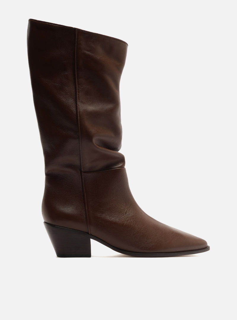 Harlowe Low Block Leather Boot Boots Pre Fall 26
