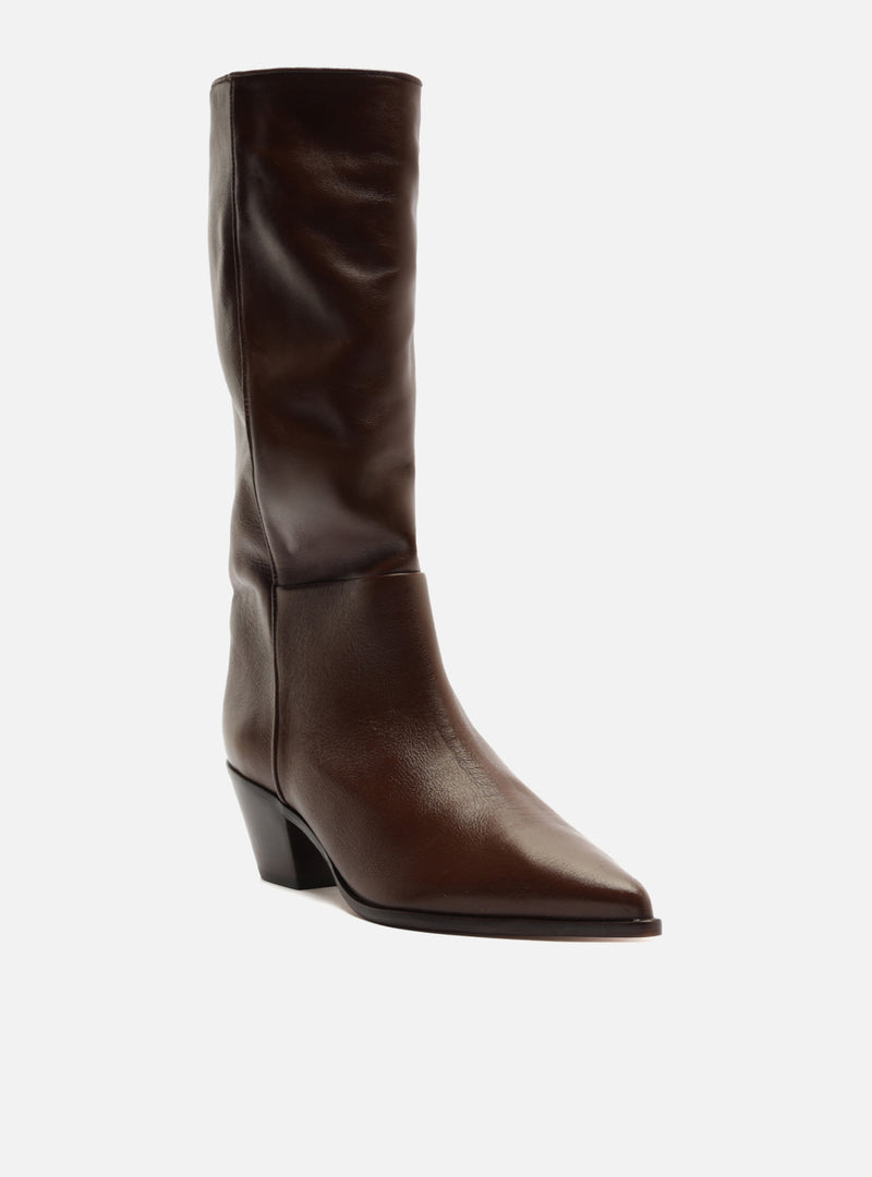 Harlowe Low Block Leather Boot Boots Pre Fall 26