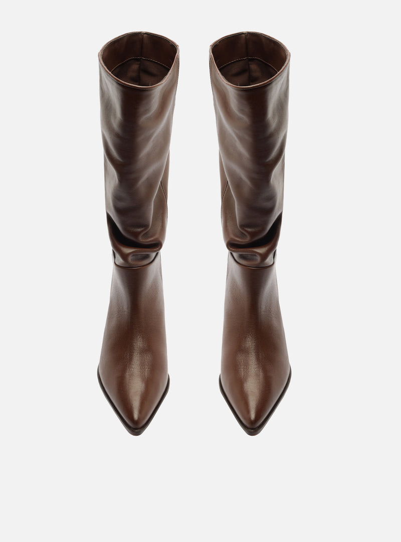 Harlowe Low Block Leather Boot Boots Pre Fall 26