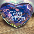 Heart Cosmetic Bag-Chi Omega