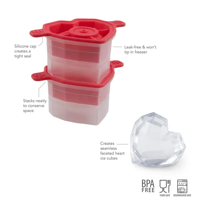 Heart Ice Molds Set of 2