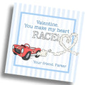Heart Race Valentine Card - PRINTABLE