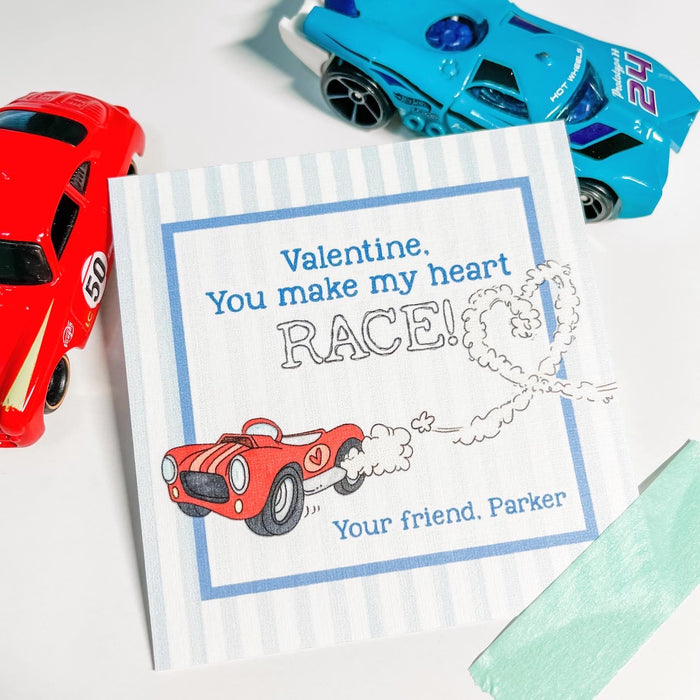 Heart Race Valentine Card