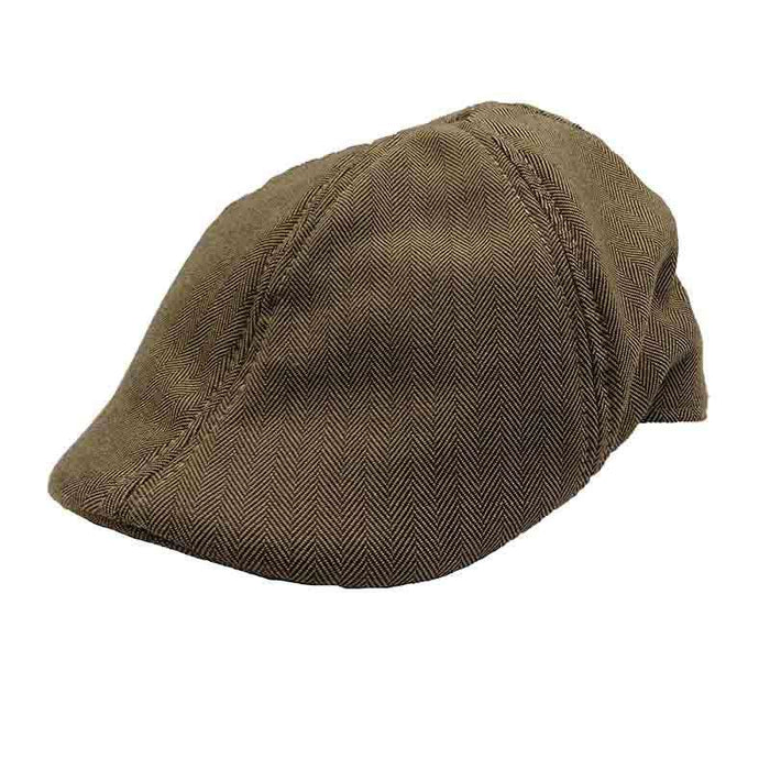 Herringbone Duckbill Ivy Cap by Milani Flat Cap Milani Hats