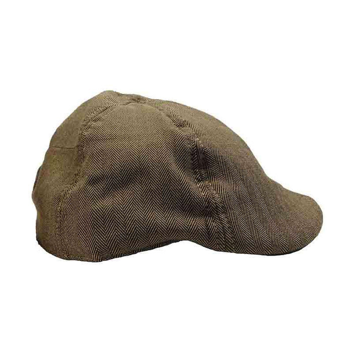 Herringbone Duckbill Ivy Cap by Milani Flat Cap Milani Hats