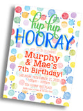 Hip Hooray Birthday Invitation