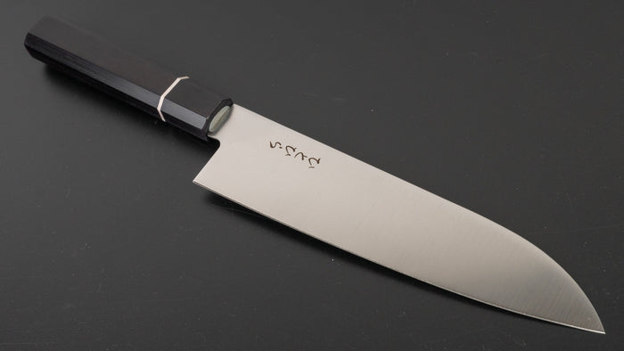 Hitohira Hiragana WS Santoku 185mm Pakka Handle | HITOHIRA