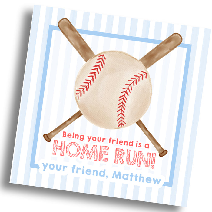 Home Run Baseball Valentine Card