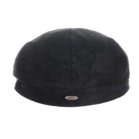 Hood Suede Flat Cap with Perforated Sides - Stetson and Scala Hats Flat Cap Stetson Hats