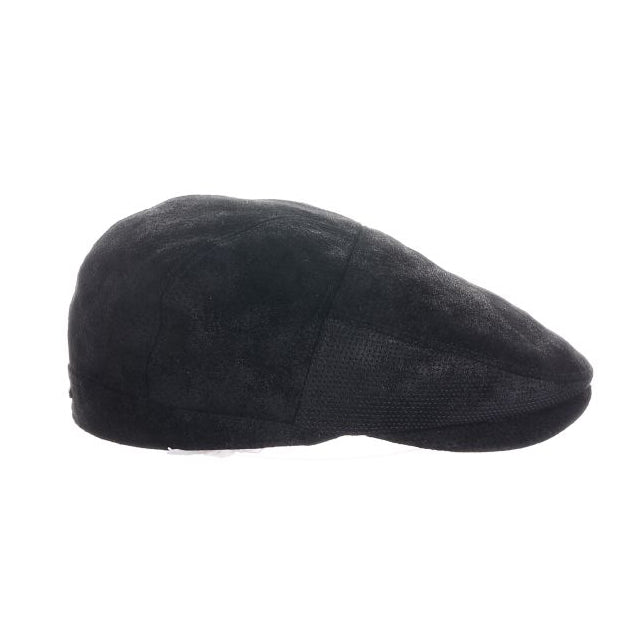 Hood Suede Flat Cap with Perforated Sides - Stetson and Scala Hats Flat Cap Stetson Hats