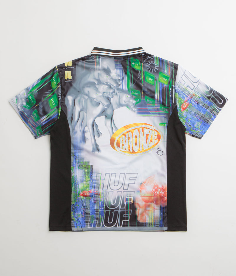 HUF x Bronze 56K Glitched Soccer Jersey in Multi