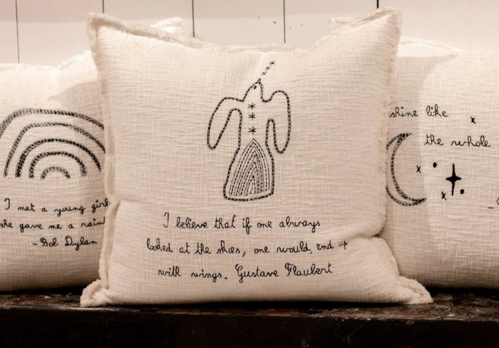 I Believe - Gustave Flaubert Pillow