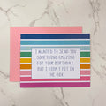I Wanted To Send You Something Amazing For Your Birthday But I Didn't Fit In the Box Card - Lyla's: Clothing & Gifts - Online and Rockwall Texas Boutique
