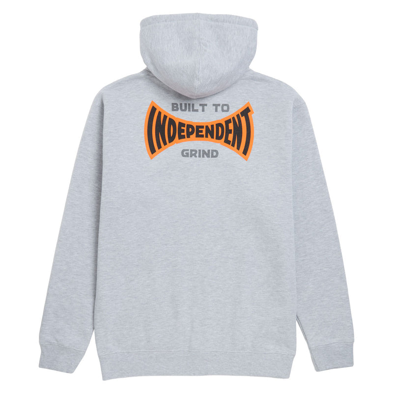 Independent Built To Grind Span Zip Hoodie - Grey Heather
