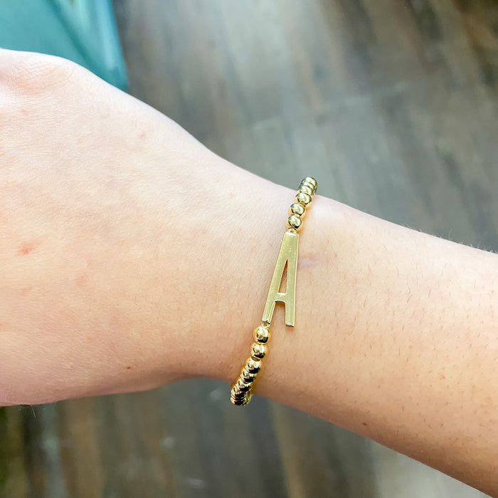 Initial Sideways Initial Bracelet - Lyla's: Clothing & Gifts - Online and Rockwall Texas Boutique