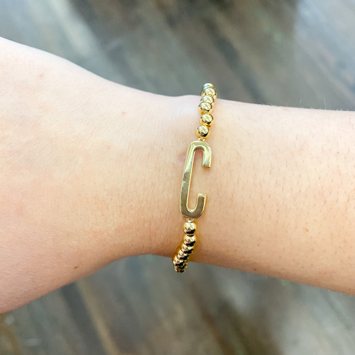Initial Sideways Initial Bracelet - Lyla's: Clothing & Gifts - Online and Rockwall Texas Boutique