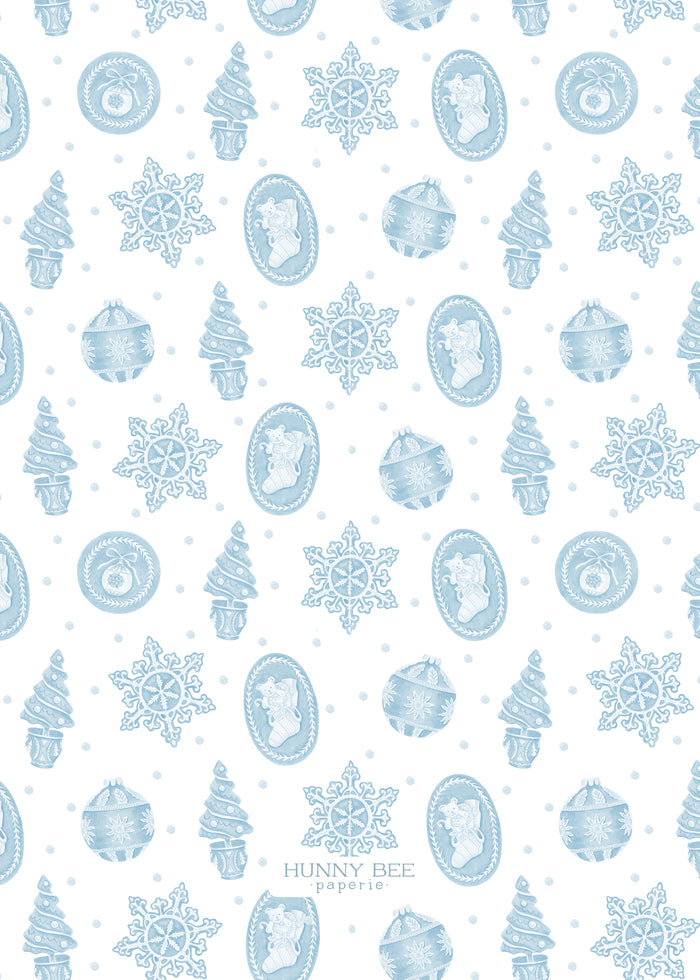 Intaglio Christmas Family Card