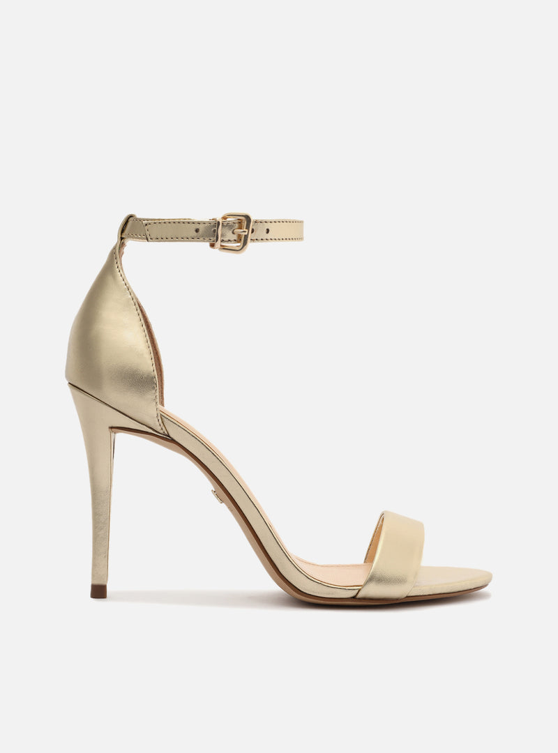 Isabelli Leather Gold Sandal Sandals ESSENTIAL