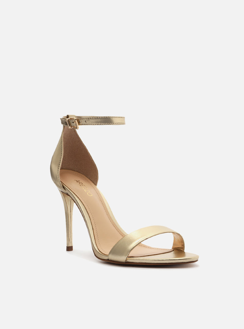 Isabelli Leather Gold Sandal Sandals ESSENTIAL