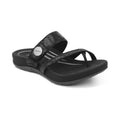 Izzy Adjustable Slide Sandal #color_black-sparkle