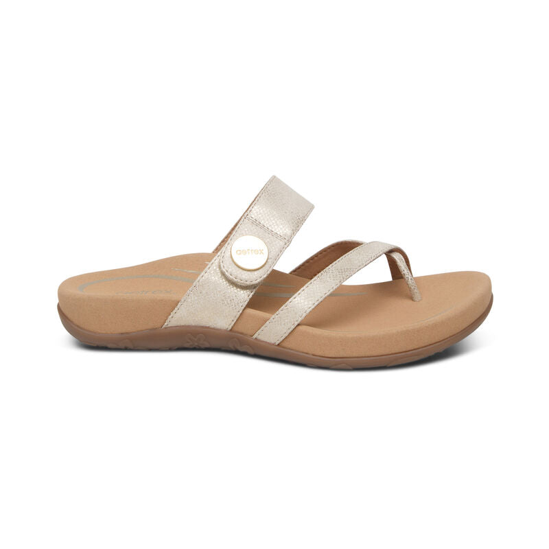 Izzy Adjustable Slide Sandal #color_light gold