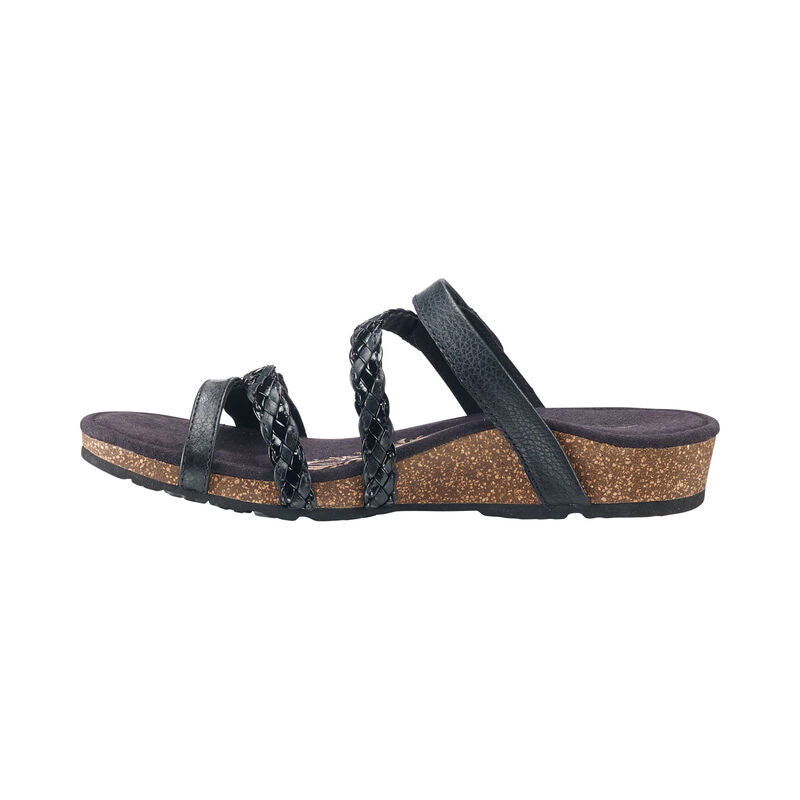 Janey Braided Slide #color_black