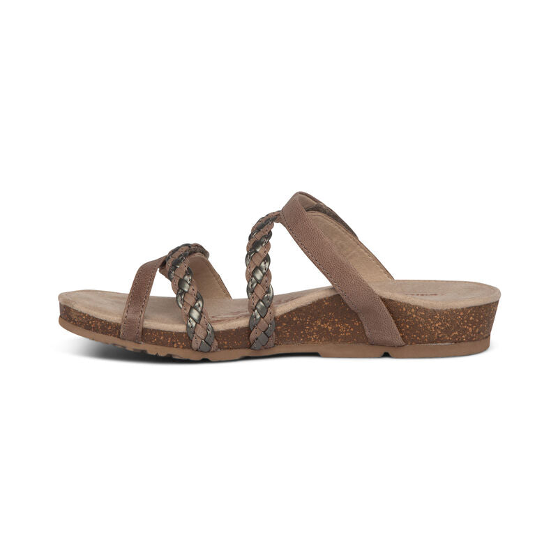Janey Braided Slide #color_stone