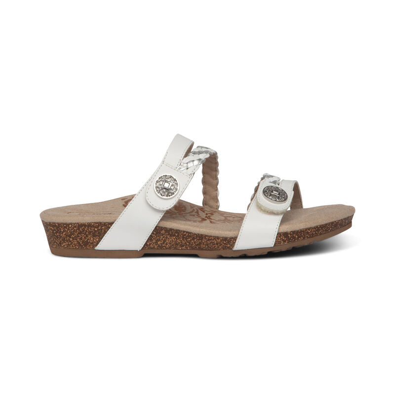 Janey Braided Slide #color_white