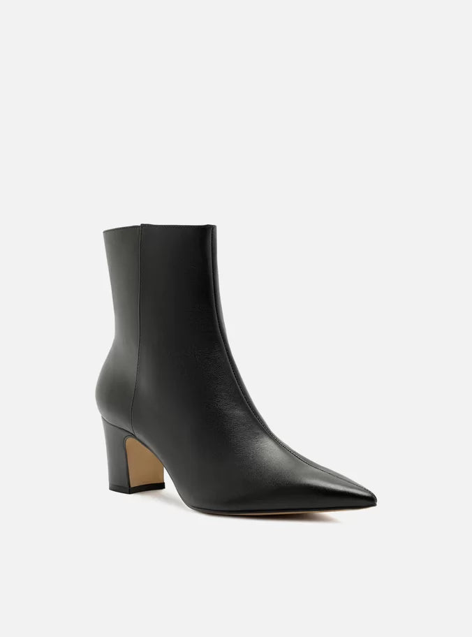 Jemma Leather Block Boot Booties FALL 24