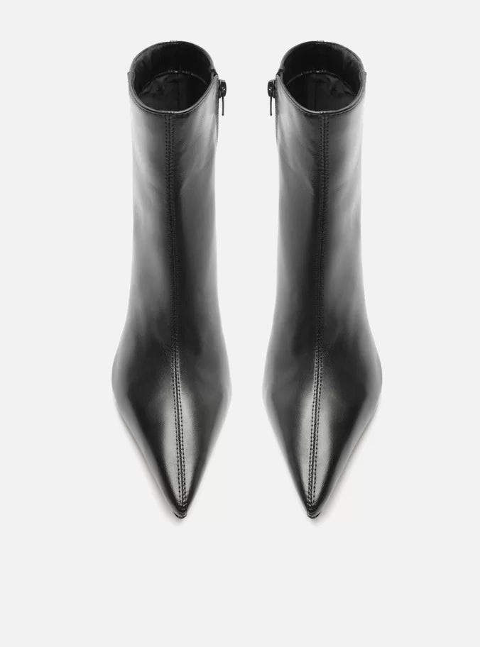 Jemma Leather Block Boot Booties FALL 24